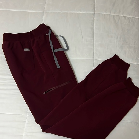 Burgundy Jogger Pants - Picture 1 of 4